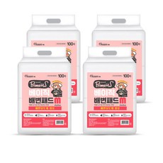 프리미요 베이직 강아지 배변패드, 4개, 100개입