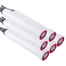 샤카 프로 오버그립 테이프 테니스 배드민턴 골프, 화이트(6개 Set), 1개