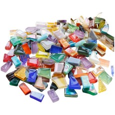 비큐리어스 스테인드글라스 조각, 1개, 혼합 250g