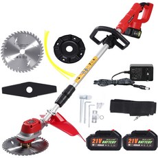 SHILONG 무선 충전식 예초기 브러시리스 제초기 CA-WSD21-001-PLUS, 1세트