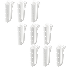 이지스홈 걸이형 컵 텀블러 건조대, 9개, 화이트, 1단