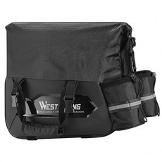 시그니처베이지 웨스트바이킹 25L 방수 짐받이 투어백 가방 YPZ323, 블랙, 1개