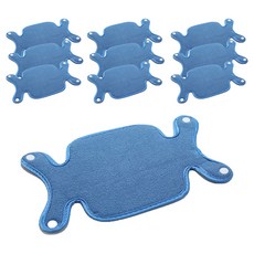 한성 안전모 소모품 땀흡수대 (양면극세사) 10개입 1세트 / 땀내피 흡수패드, 블루(blue), 10개