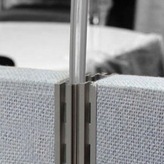 에스엔케이 파티션 45T 부속/안전각/마감바/사각바/색상OD(밝은회색)PVC, 쫄대1500(10개)