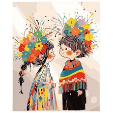 DIY 명화그리기 유화 그림 그리기 아크릴화 30*40cm, M타입, 1개
