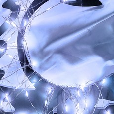 LED 무선 휴대용 인테리어 줄 조명 리튬전지 와이어전구, 10개, 백색