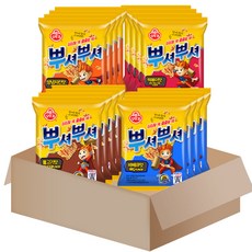 [메리박스] 뿌셔뿌셔 x 16개 4종세트 불고기맛 바베큐맛 양념치킨맛 떡볶이맛 불닭스낵