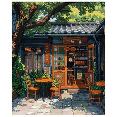 DIY 명화그리기 유화 그림 그리기 아크릴화 30*40cm, 01타입, 1개