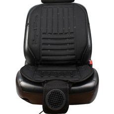 지엠지모터스 통풍시트 쿨링시트 저소음 바람방석 12V/24V 겸용 전차종 사용가능 프리미엄 시원한 자동차시트커버, 1개, 12/24v겸용 블랙