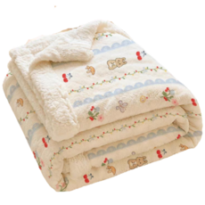 모리에 부드러운 극세사 양털 양면 무릎 쇼파 담요