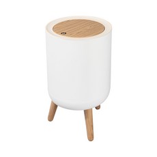 모노플랫 우든 원터치 가정용 쓰레기통 휴지통 7L, 본품