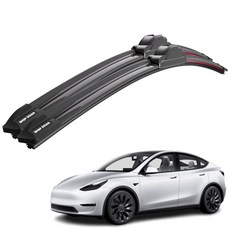 1+1 테슬라 모델Y 전차종 순정 호환형 초밀착 와이퍼 윈도우 브러쉬 와이퍼블레이드, T2-모델Y(20-현재)-650+475/B2