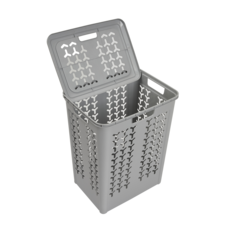 올유리빙 삼각패턴 뚜껑 빨래바구니 42L, 0                        회색 1개