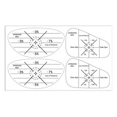 골프 임팩트 타점스티커 임팩트체커 분석 스티커 타점마커, 화이트, 20개