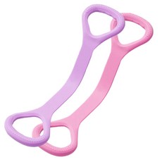 어깨 스트레칭밴드 헬스 운동 밴드 요가 스트레칭 2P, 1세트, 핑크+퍼플