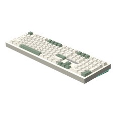 SPM PL108W 아라 풀배열 108키 숫자키 유무선 블루투스 사무용 기계식키보드, PL108W 아라 (화이트 몽돌), 베이지, 화이트 몽돌
