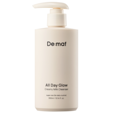 [본사정품] De:maf 디마프 올데이글로우 크리미 밀크클렌저 300ML 슈퍼사이즈 모공청소하는 1차세안제 저자극 약산성 촉촉한 수분감 피부장벽강화 건강한 세정력 천연유래계면활성제, 1개