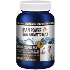 헬스프랜드 캐나다 맨파워 쏘팔메토 맥스 6개월분 옥타코사놀 아연 전립선 영양제, 180정, 1개