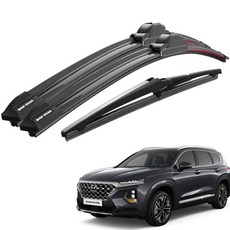 쉽딱 트리플 전면 후방 와이퍼 3P 세트, 싼타페tm(18~19.04)