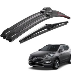 쉽딱 트리플 전면 후방 와이퍼 3P 세트, 싼타페dm/더프라임(12~18) 싼타페dm/더프라임(12~18)