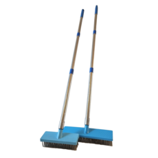 단비상자 스텐리스 와이어 스탠드 긴 바닥솔 밀대 20cm, 1개, 블루20센치