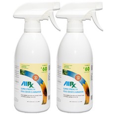 AirX60 초강력 악취제거제 500ml 업소청소 강력한생활악취 지지린내 홀애비냄새 동물배변냄새담배냄새 지하실냄새 환자악취 각종부패냄새, 2개
