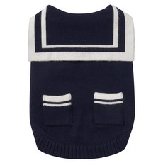 베일리 강아지옷 애견 실내복 가을 겨울옷 세라 포켓 니트, 1개, 네이비