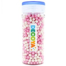 데코야 트윙클 펄 아라잔 핑크 간편용기 (스프링클/제과제빵/데코), 70g, 4개