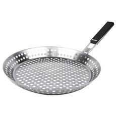 요리즐 캠핑 직화구이 불판 바베큐 그릴 타공 석쇠 프라이팬, 1개