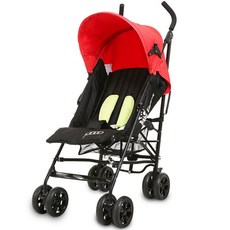 베이비 엘레강스 휴대용유모차 (레인커버포함) / 3단각도 조절, 레드블랙