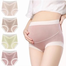 히피힙 모달 심리스 하이웨스트 임산부 팬티 4P
