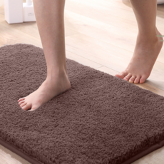 HUIstore 빨아쓰는 호텔 욕실 발매트, 브라운