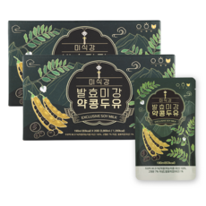 발효미강 약콩두유 국산 검은콩 약콩 100% 무가당 전두유 두유액 98.51%, 40개, 190ml