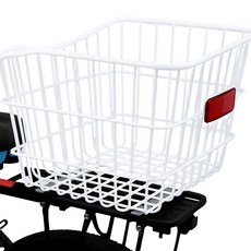 BTR 자전거 뒷바구니 짐받이 프레임 바구니 BB-B 화이트, 바구니 BB-B(화이트), 1개