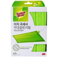 3M 스카치브라이트 이지 극세사 리필 패드 2+1 총3매, 1개