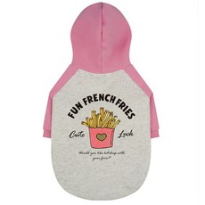 치즈쿠키 중대형견 옷 기모 후드티 리트리버 맨투맨, 1개, 핑크