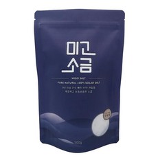미고 10년 간수뺀 묵은 신안 천일염 미네랄 굵은 소금, 500g, 1개