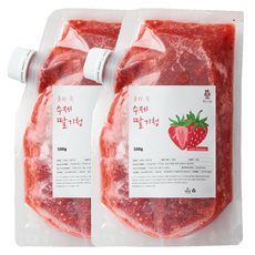 동화속딸기 국산 자일로스 수제 프리미엄 딸기청, 1개, 2개입, 500g
