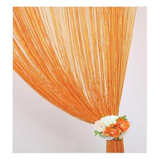 창앤롤 고급 스팽글 실커튼, 오렌지