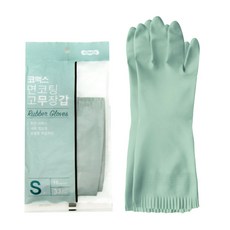 코멕스 면코팅 고무장갑, 민트, 소(S), 5개
