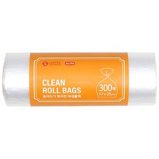 롯데 대용량 위생 크린롤백 소 17 x 25cm 300매, 3개, 300개입, 소(S)