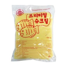 프리미엄 잉어빵 찰붕어빵 붕어빵 재료 슈크림 앙금 2kg, 1개