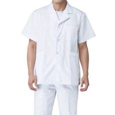 [제로랩] 남성용 반팔 상의 위생복 조리복 식품공장 급식실