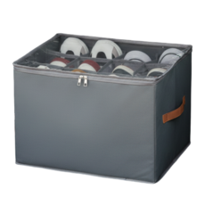 하루테 접이식 트렁크 신발 정리함, 그레이