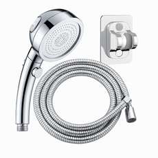 말코니 고압 샤워기 헤드 + 샤워호스 + 브라켓, 1개