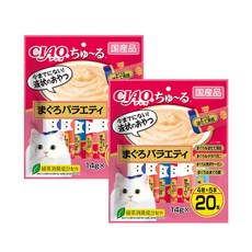 이나바 고양이 챠오츄르 버라이어티 간식, 참치, 280g, 2개