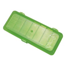 [미라네주방] 자외선차단 요일별 휴대용 알약 약통 케이스 다목적 보관함 미라클케이스 그린, 1개