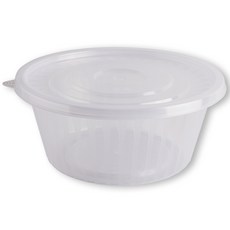 빌렉 KH 사출 195파이 냉면용기 소 1050ml 몸통 투명, 1개, 300개