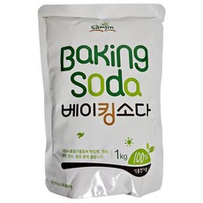 삼진식품 베이킹소다 1kg 식용 식소다 과일세척 세정제 욕실 청소 세제, 1개