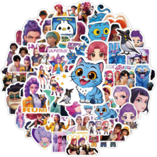 케이팝 데몬 헌터스 호환제품 방수 스티커 69pcs, 데몬 헌터스 69PCS